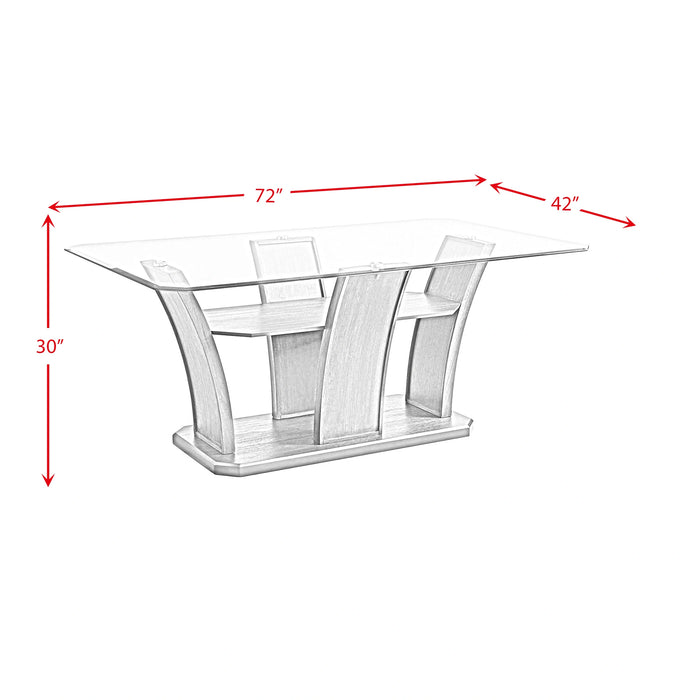 Dapper Grey Rectangular Dining Table