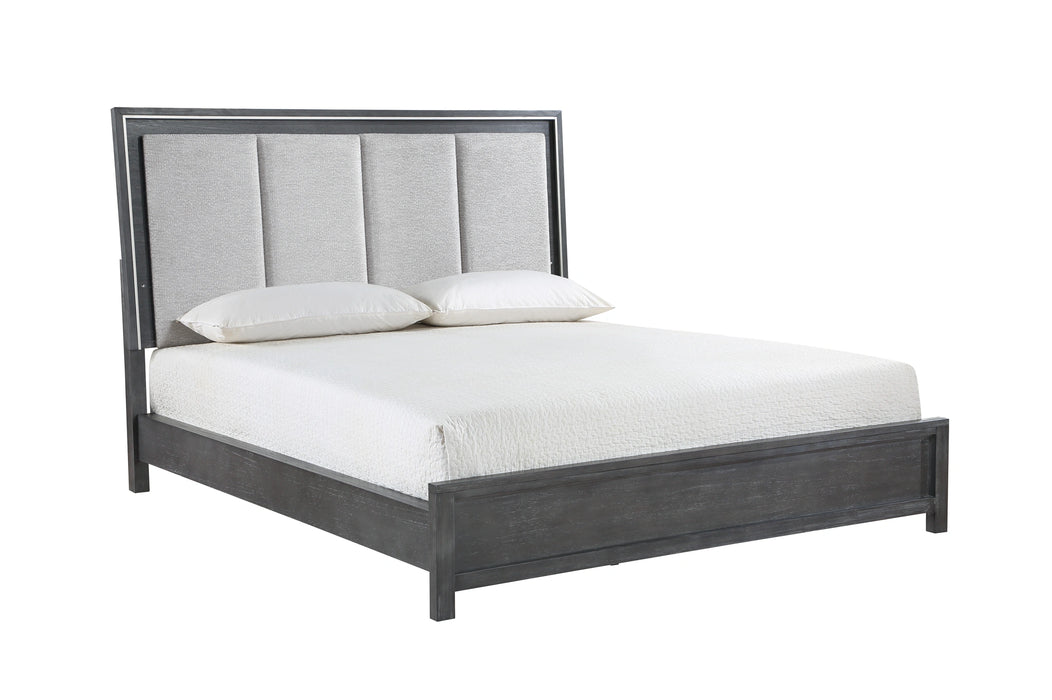 ODESSA Eastern King-California King EK/WK LIGHTED HEADBOARD-CHARCOAL