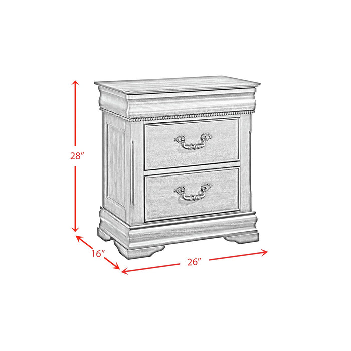 Northridge 3-Drawer Nightstand in Cherry