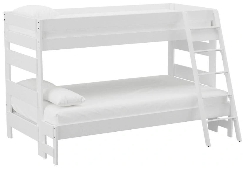 Elements International Cali Kids Twin over Full Bunk Bed with Ladder in White image