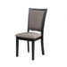Potomac 48" Round Dining Table & 4 Chairs-Brown/Black