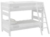 Elements International Cali Kids Twin over Twin Bunk Bed with Ladder in White image