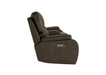 Brookings Console Loveseat W/Pwr Hr & Fr-Brown