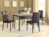 Garza 5-piece Dining Room Set Weathered Grey and Black image