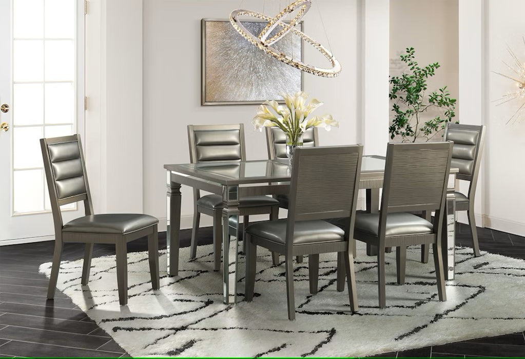 Elements International 14.5 Side Chair in Dark Champagne