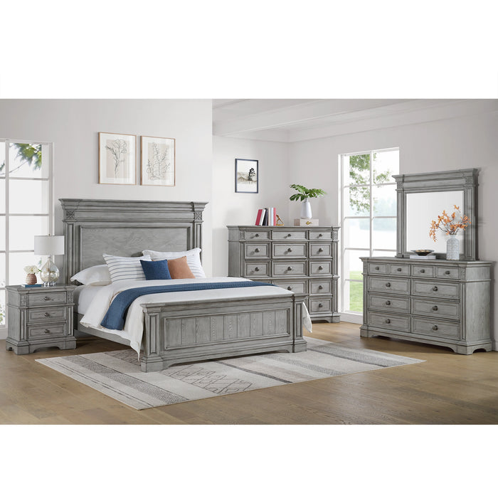 Glenmore 15-Drawer Mansion Chest in Aged Grey