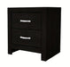 Crown Mark Furniture Jaylen 2 Drawer Nightstand in Black image