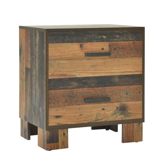 Sidney 2-drawer Nightstand Rustic Pine image