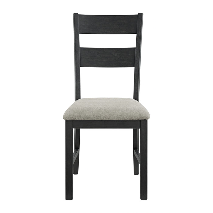 Garcia 5PC Dining Set with Table and 4 Chairs in Black