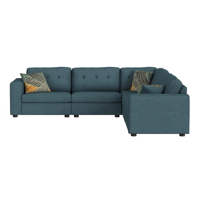 Options One Armless Chair in Palmer Plus Teal