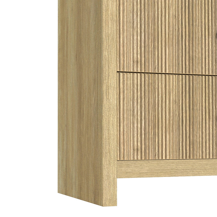 Ridgemont Dresser and Mirror Set in Natural