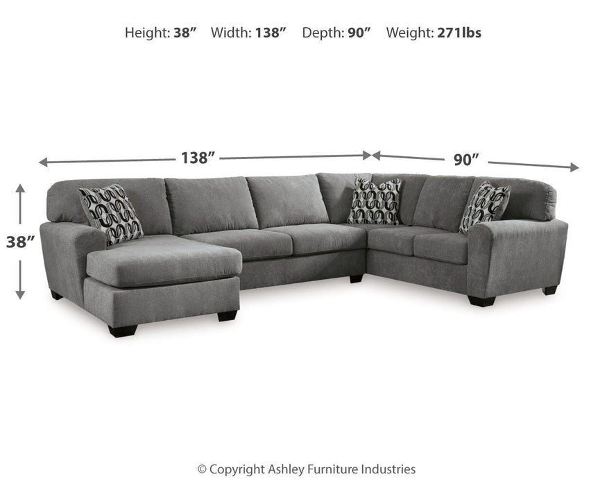 Birkdale Court Sectional with Chaise - Sweet Furniture (Columbus, Ohio)