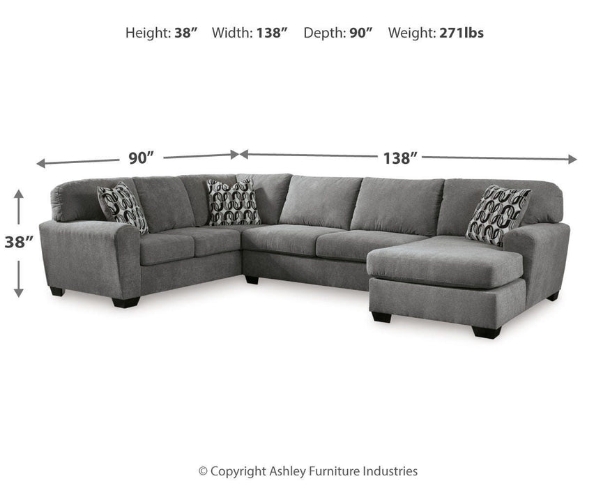 Birkdale Court Sectional with Chaise - Sweet Furniture (Columbus, Ohio)