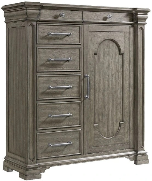 Elements International Kings Court Door Chest in Grey image