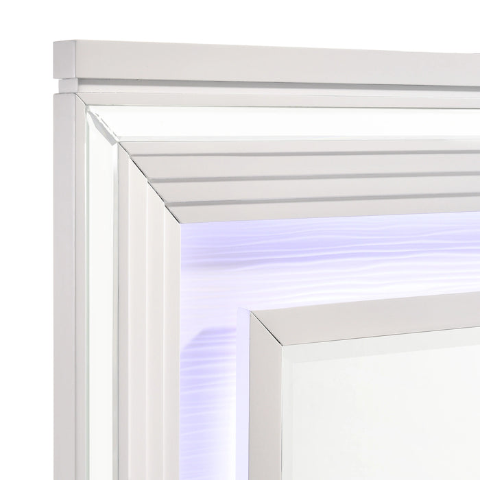 Twenty Nine Dresser & Mirror Set White