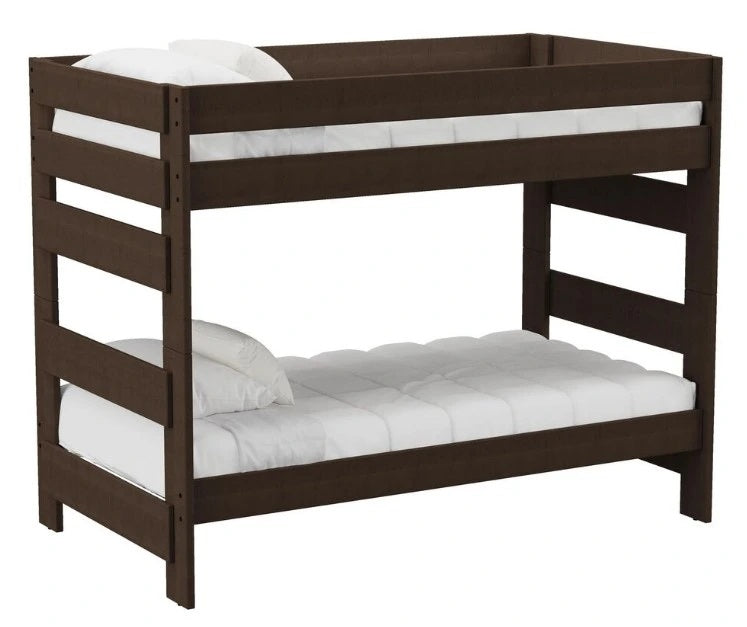 Elements International Cali Kids Twin over Twin Bunk Bed in Brown image