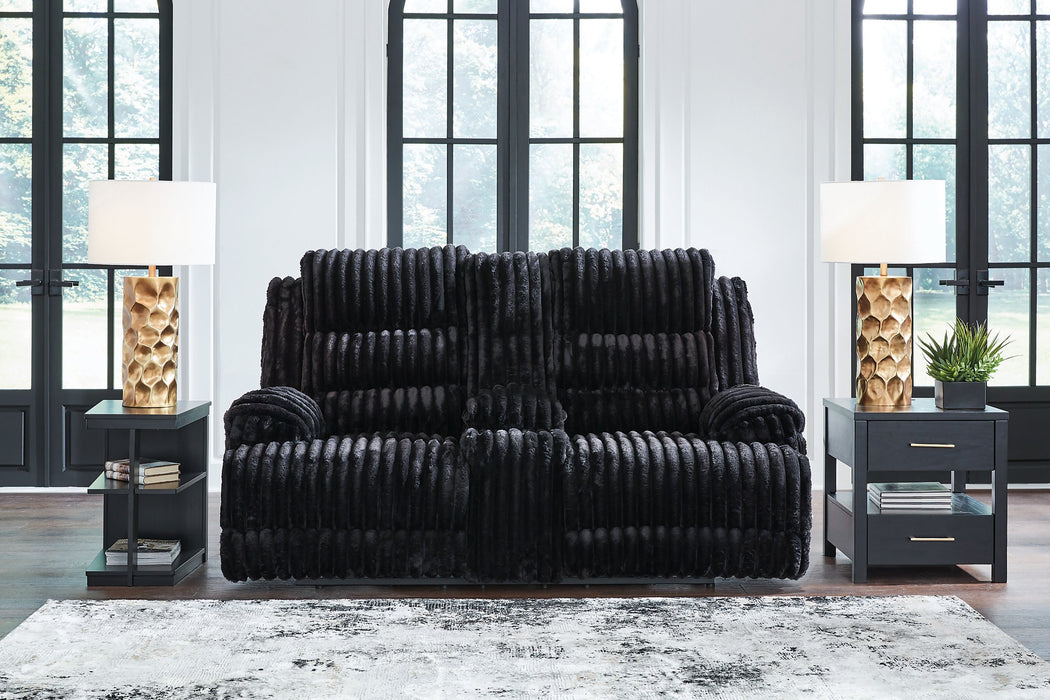 Rhine Falls Reclining Loveseat with Console - Sweet Furniture (Columbus, Ohio)
