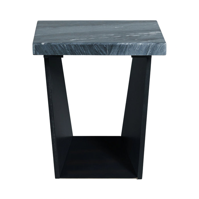 Beckley End Table Complete in Marble Top
