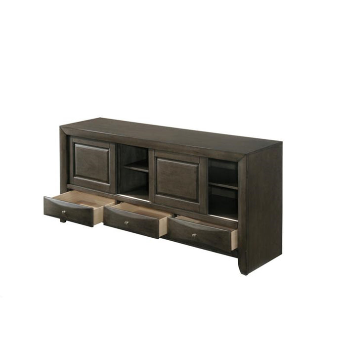 Crown Mark Emily Tv Stand in Grey