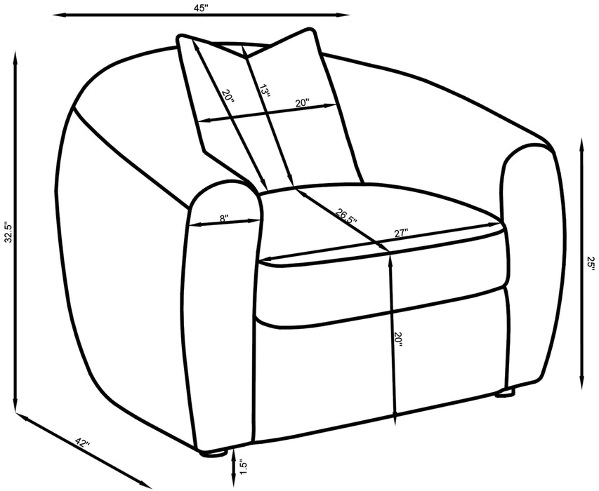 Isabella Stationary 3 Pc Sets - Sweet Furniture (Columbus, Ohio)