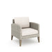 Carezza 5 Pc Set - Sofa, 2 Club Chairs, 2 Stools- Taupe