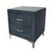 Crown Mark Furniture Lucinda 2 Drawer Nightstand in Gray image