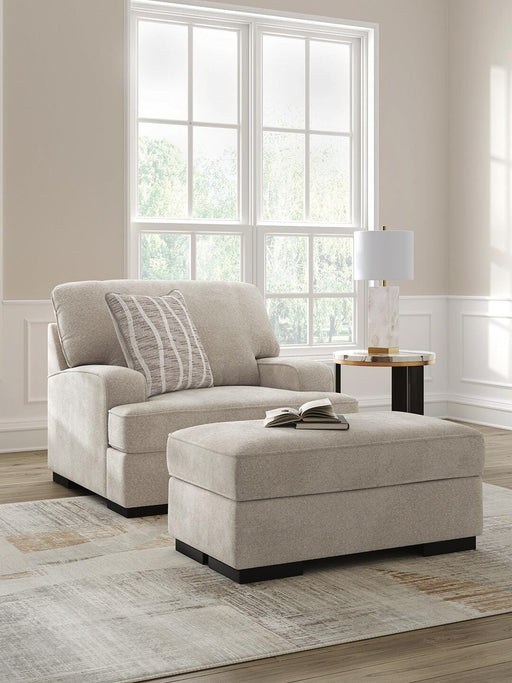 High Profile Chair & Ottoman Living Room Set - Sweet Furniture (Columbus, Ohio)
