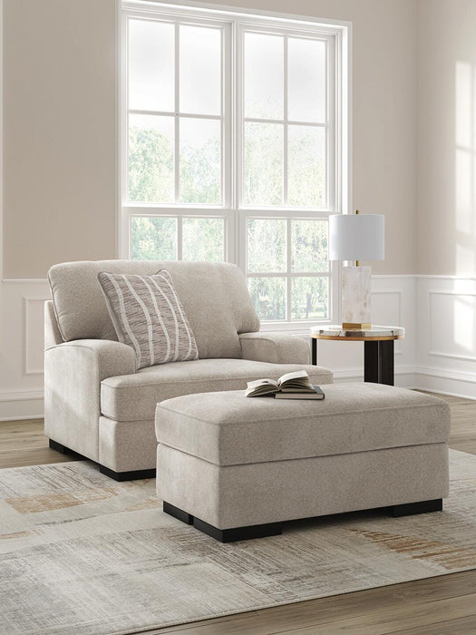 High Profile Chair & Ottoman Living Room Set - Sweet Furniture (Columbus, Ohio)