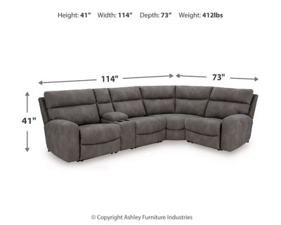 Next-Gen DuraPella Power Reclining Sectional - Sweet Furniture (Columbus, Ohio)