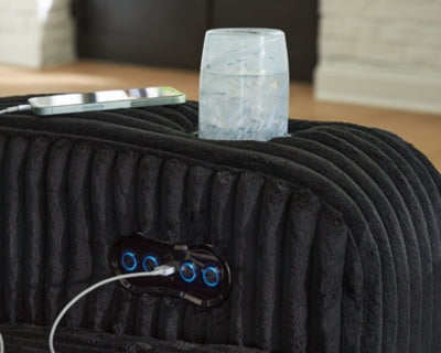 Forest Lake Power Reclining Loveseat with Console - Sweet Furniture (Columbus, Ohio)