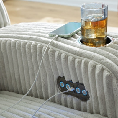 Forest Lake Power Reclining Loveseat with Console - Sweet Furniture (Columbus, Ohio)