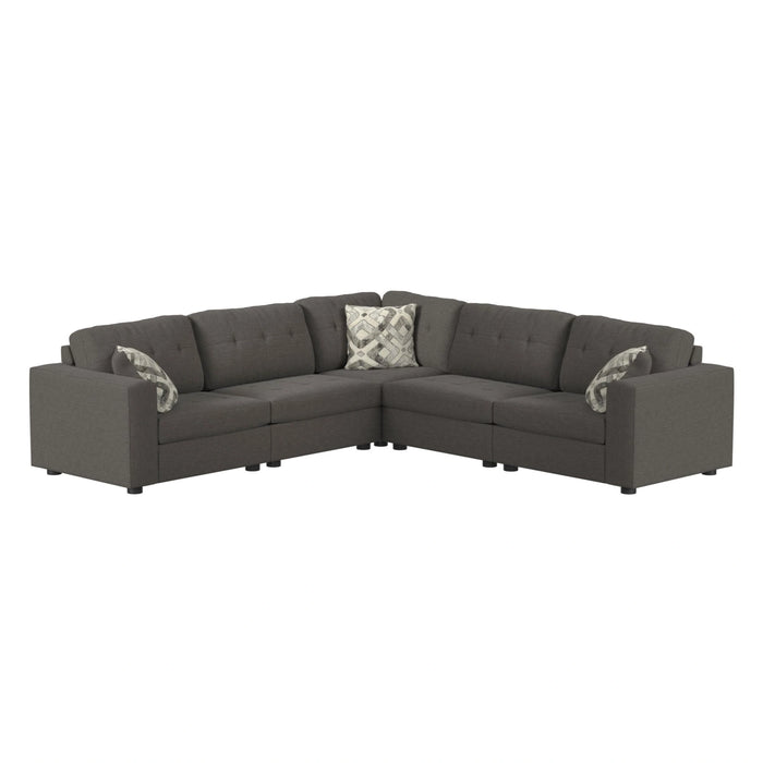 Options One Corner in Palmer Plus Ash with 1 Pillow 20"ÔøΩ