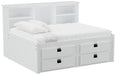 Elements International Cali Kids Full Wall Bed in White image
