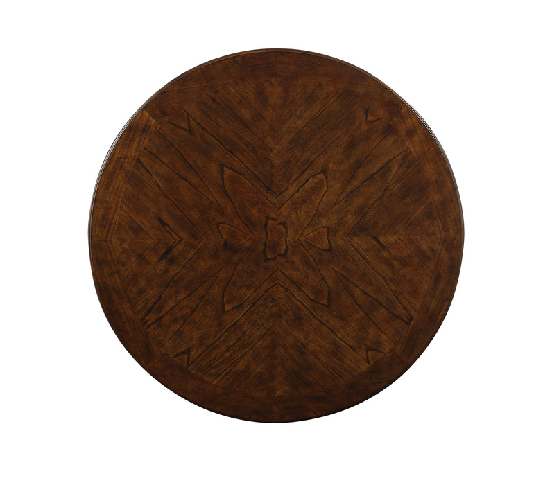 Gia 5 Pc 42" Round Counter Dining Table & 4 Chairs-Brown