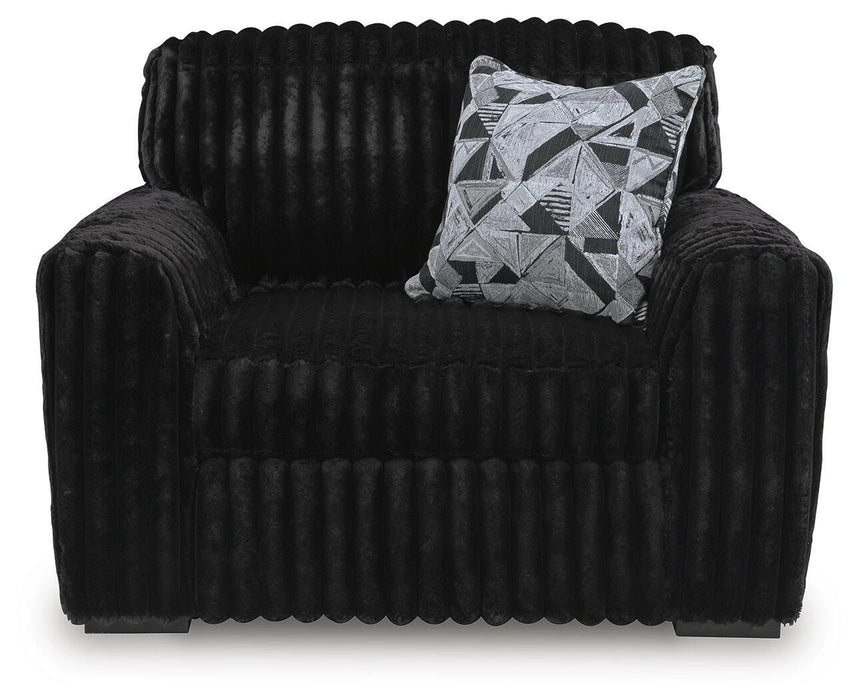 Midnight-Madness Oversized Chair