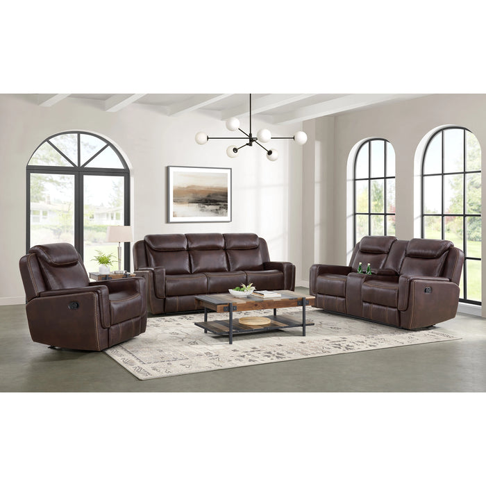 Panther Glider Motion Recliner in Neono Brown