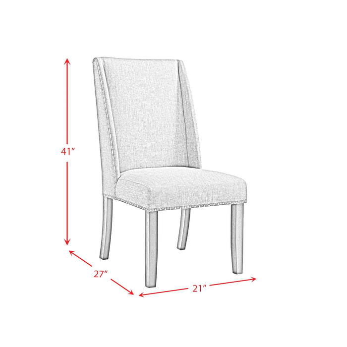 Everdeen Dining Set in Charcoal-Table & Four Chairs
