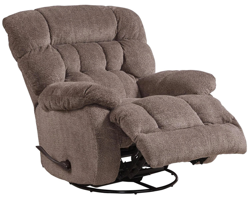 Catnapper Daly Chaise Swivel Glider Recliner in Chateau