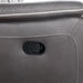 Enzo Console Loveseat W/ Dual Recliners--Gray