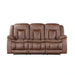 Morello Sofa W/Pwr Fr- Brown