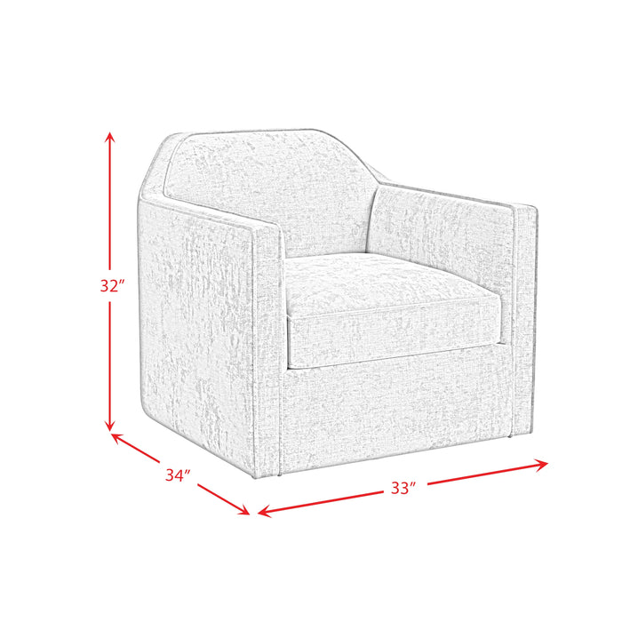 Hamlin Swivel Chair in Beamer Blue