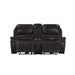 Brookings Console Loveseat W/ Dual Recliners-Charcoal