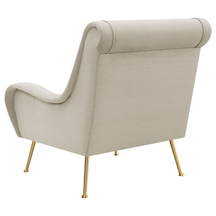 Ricci Upholstered Saddle Arms Accent Chair