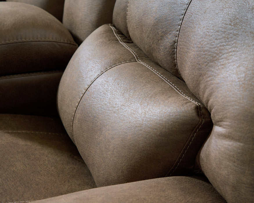 Beckley Place Power Reclining Loveseat with Console - Sweet Furniture (Columbus, Ohio)