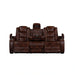 Chester Reclining Sofa W/Pwr Hr & Fr-Brown