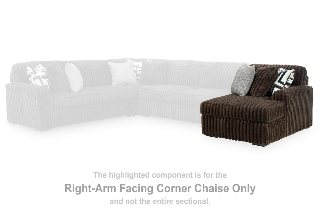 Midnight-Madness Sectional with Chaise