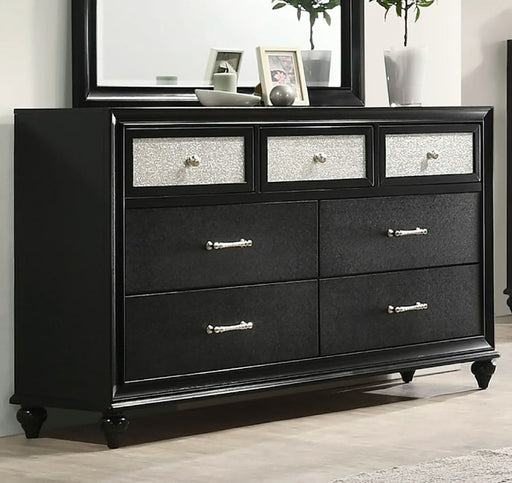 Crown Mark Furniture Lila 7 Drawer Dresser in Black image