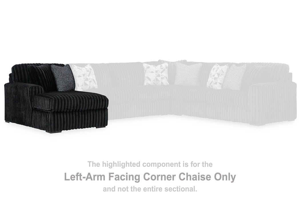 Midnight-Madness Sectional with Chaise - Sweet Furniture (Columbus, Ohio)
