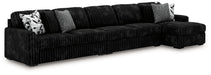 Midnight-Madness Sectional with Chaise - Sweet Furniture (Columbus, Ohio)