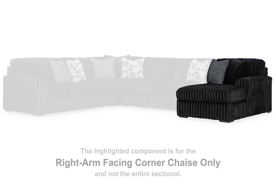Midnight-Madness Sectional with Chaise - Sweet Furniture (Columbus, Ohio)